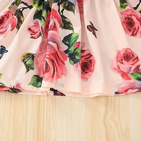 Toddler Girl Floral Print Long Sleeve Dress, Size 18-24 Months, Great Condition! - Picture 6 of 6